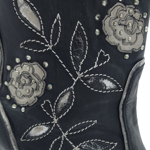 Old Gringo Marillyn Short 6 Inch Black Heeled Boot Women's Size 7 B - Picture 14 of 15